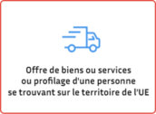 RGPD, Qui est concerné ? Les établissements qui offrent des biens ou services ou profilage d'une personne se trouvant sur le territoire de l'UE