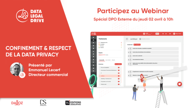 Participez au Webinar Spécial mise en conformité spécial DPO Externe